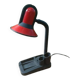 Vintage 1970s red bedside/desk lamp