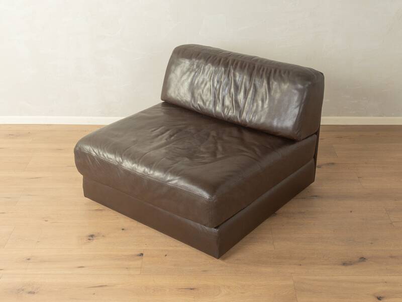 Brown leather armchair DS-76 by de Sede, 1970s