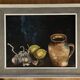 Tableau nature morte à la cruche aux ails et citrons
