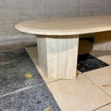 Travertine coffee table