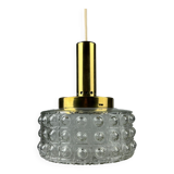 60s 70s VEB hanging lamp ceiling lamp bubble brass glass space age design