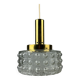 60s 70s VEB hanging lamp ceiling lamp bubble brass glass space age design