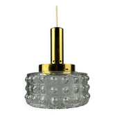60s 70s VEB hanging lamp ceiling lamp bubble brass glass space age design