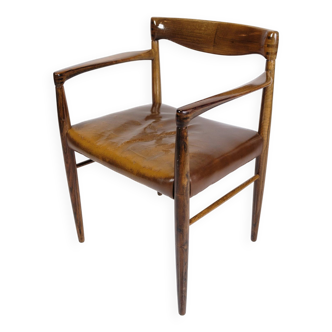 Fauteuil fabriqué en palissandre par Henry W. Klein réalisé par Bramin des années 1960