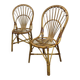 Pair of vintage rattan chairs
