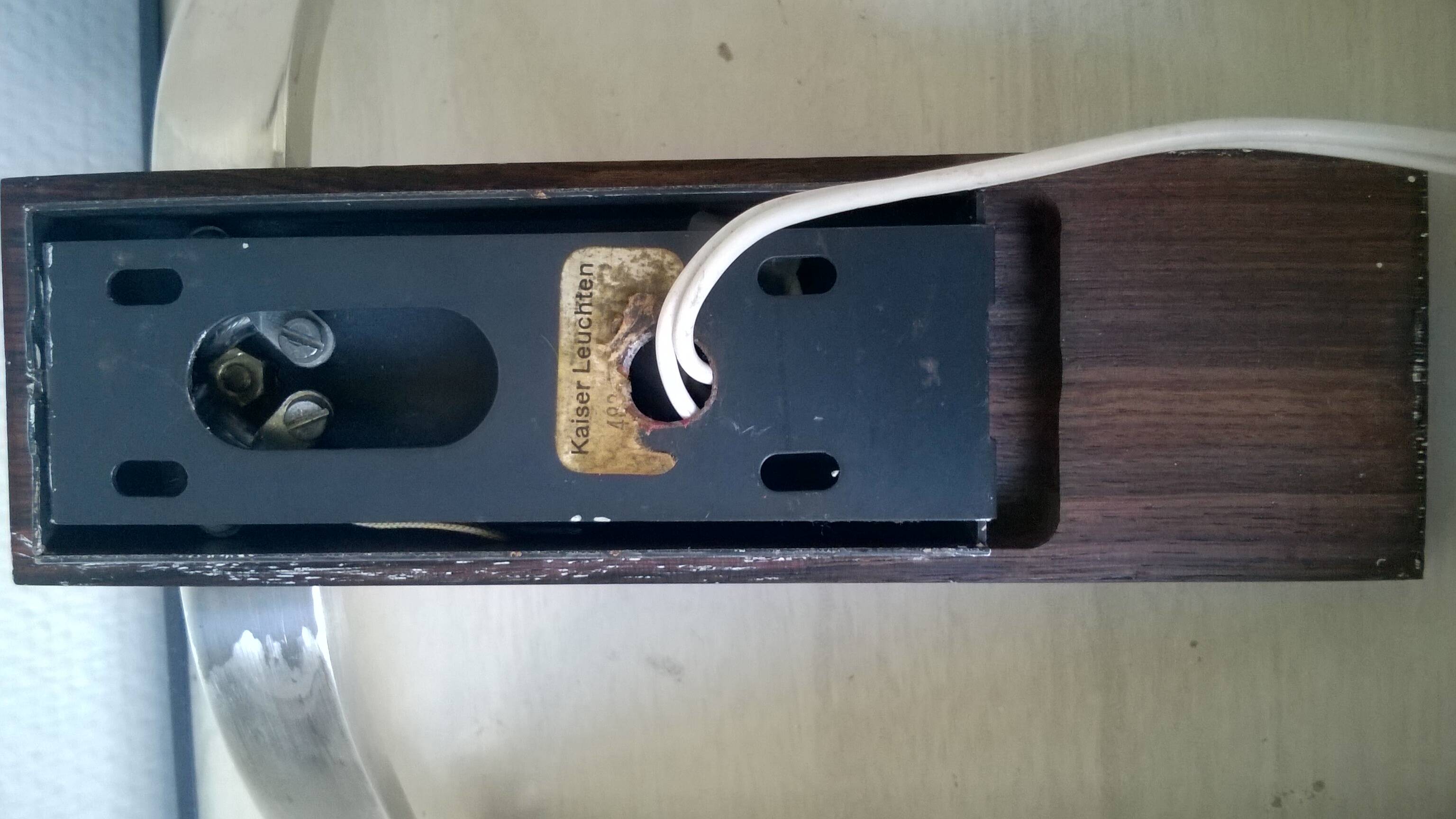 Vintage kaiser leuchten wall light c.1960