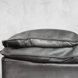 Grey Leather Danish Monza Armchairs by Jens Juul Eilersen for Niels Eilersen, 1970s, Set of 2