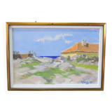 Ragnar Lindquist, Swedish Modern Landscape, 1960s, Oil on Canvas, Framed