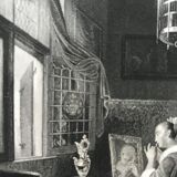 Gérard dou, la dame à sa toilette, gravure, xixème siècle