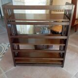 Foldable wooden shelf