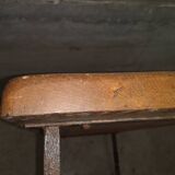 Table basse art populaire moderniste brutalist forme libre 1950 fer forgé