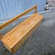 Vintage 1980s nursery school chest bench in french pine bench