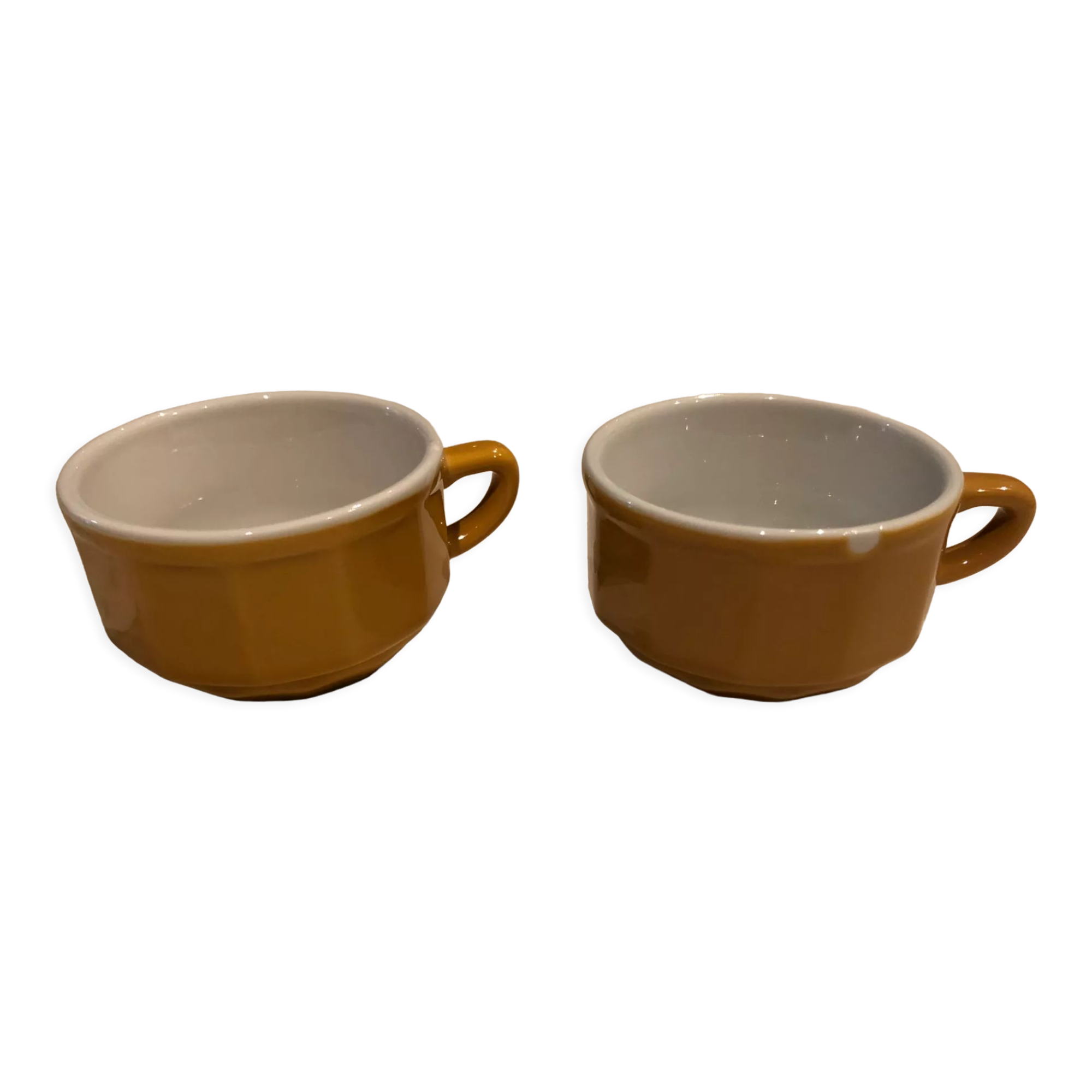 2 bistro coffee cups
