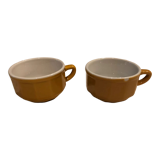 2 bistro coffee cups