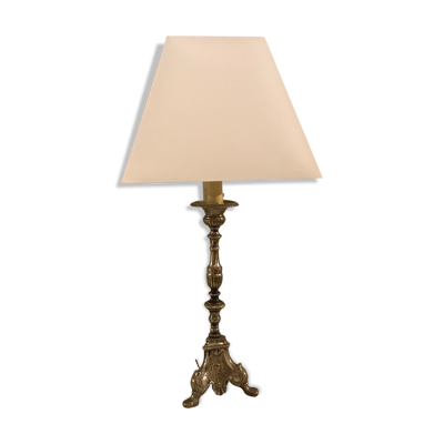 Lampe métal argenté