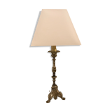 Silver metal lamp