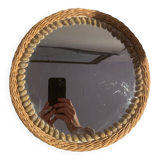 Rattan mirror