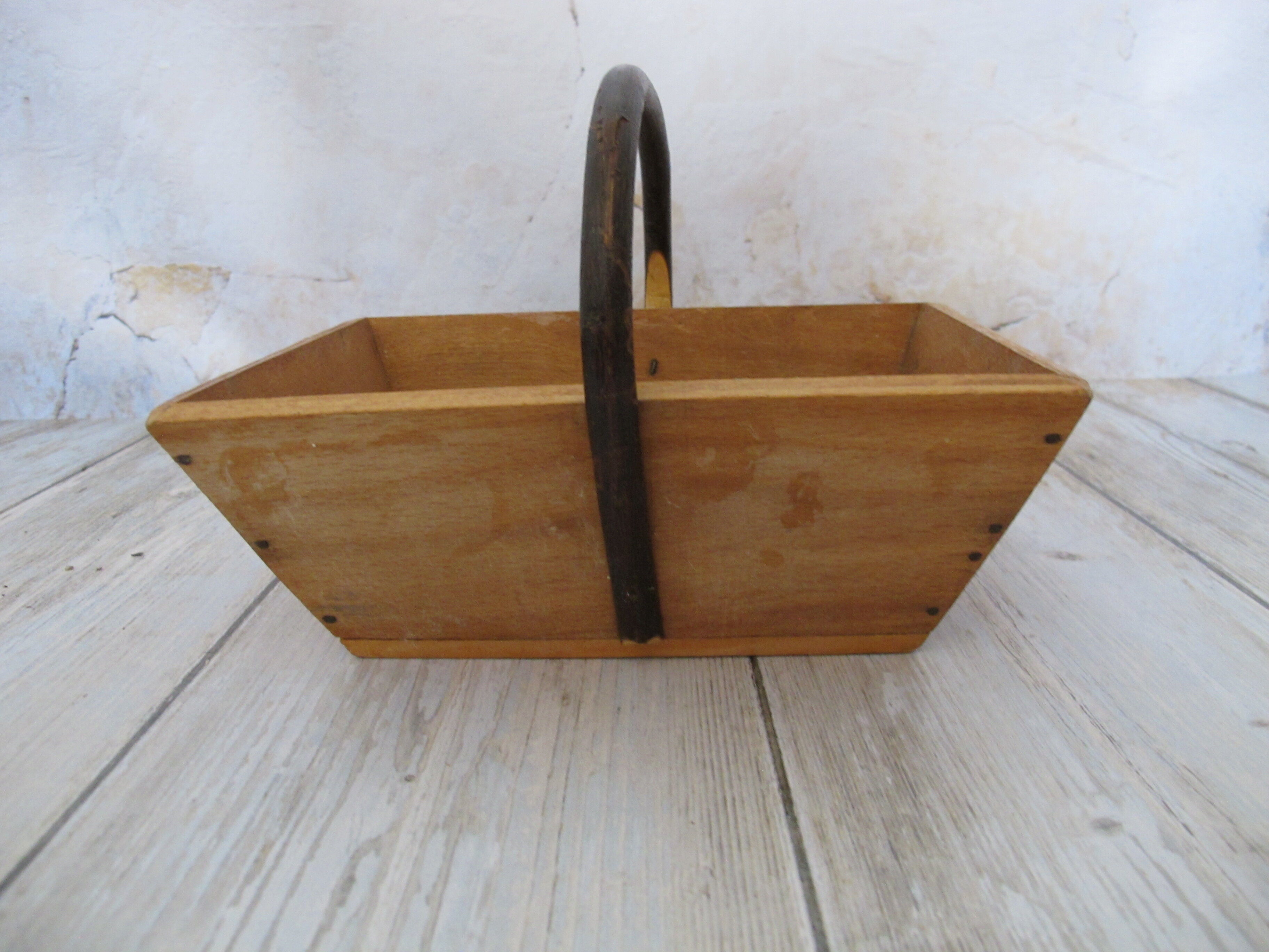 old wooden basket