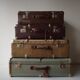 Vintage suitcases of the 1950