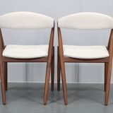 1960s Kai Kristiansen Set of Four Restored Teak Dining Chairs
