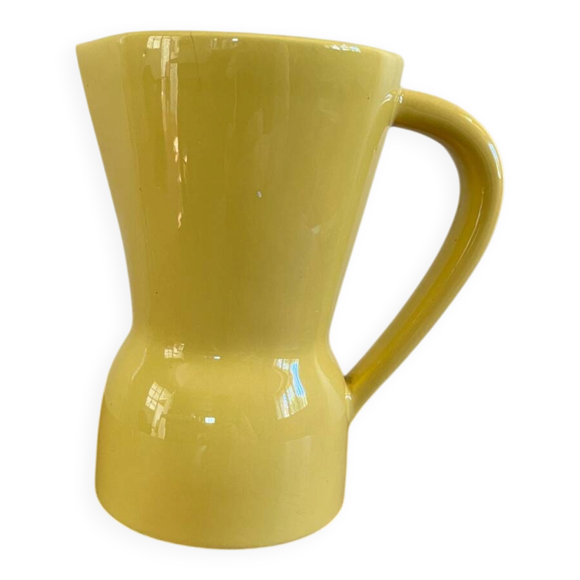 Vintage yellow pitcher Saint Clément 7821 Year 50