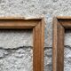 Set of 3 old wooden frames