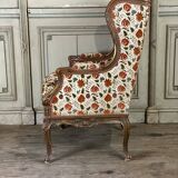 Regency style armchair in gilded wood