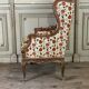 Regency style armchair in gilded wood