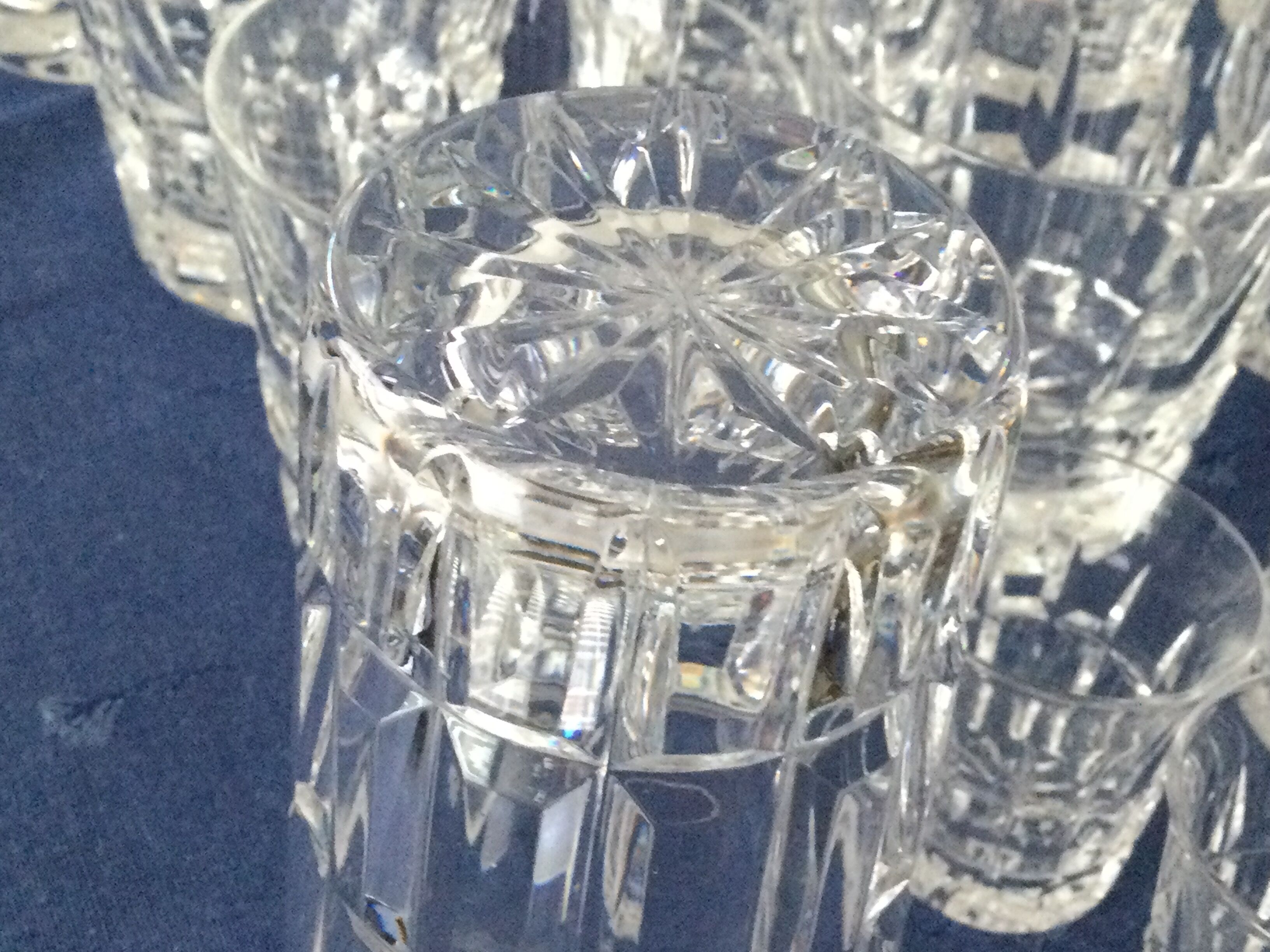 Série de 18 verres en cristal Saint Louis Manhattan Bar