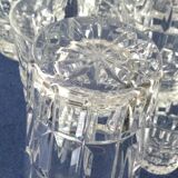 Series of 18 crystal glasses Saint Louis Manhattan Bar