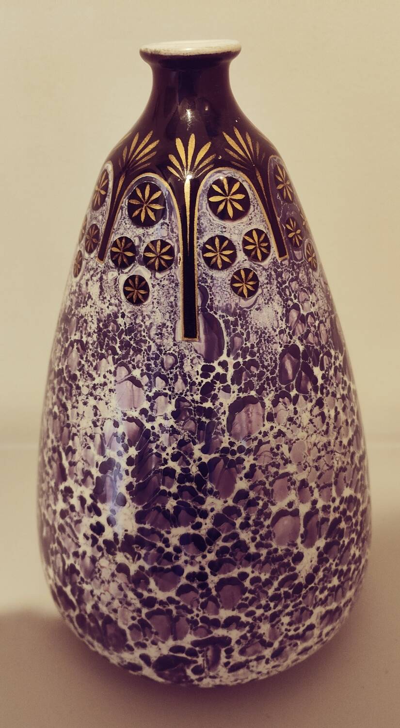 Porcelain vase Signed Hamage Moulin Loups