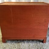 Chest of drawers wood and canning - 80s