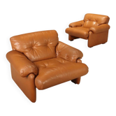Fauteuil Coronado B&B Italia, design vintage Tobia Scarpa, Italie, années 1970