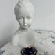 Pair of biscuit busts, Tharaud, Houdon, Louise and Alexandre Brongniart