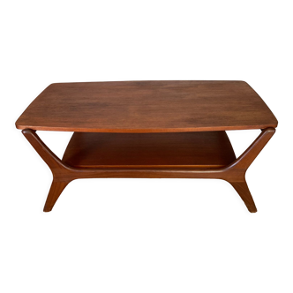 Scandinavian design teak coffee table 60s