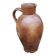 Old Large Jug in Brown Glazed Stoneware H 42 cm