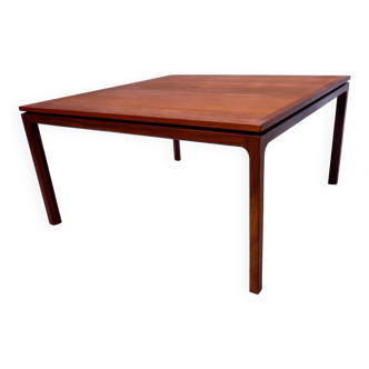 Square teak coffee table