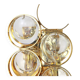 Golden brass and crystal wall light by Palwa, Germany, 1960s