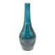 Postmodern vase, teal glass, WMF, Germany, 1960s