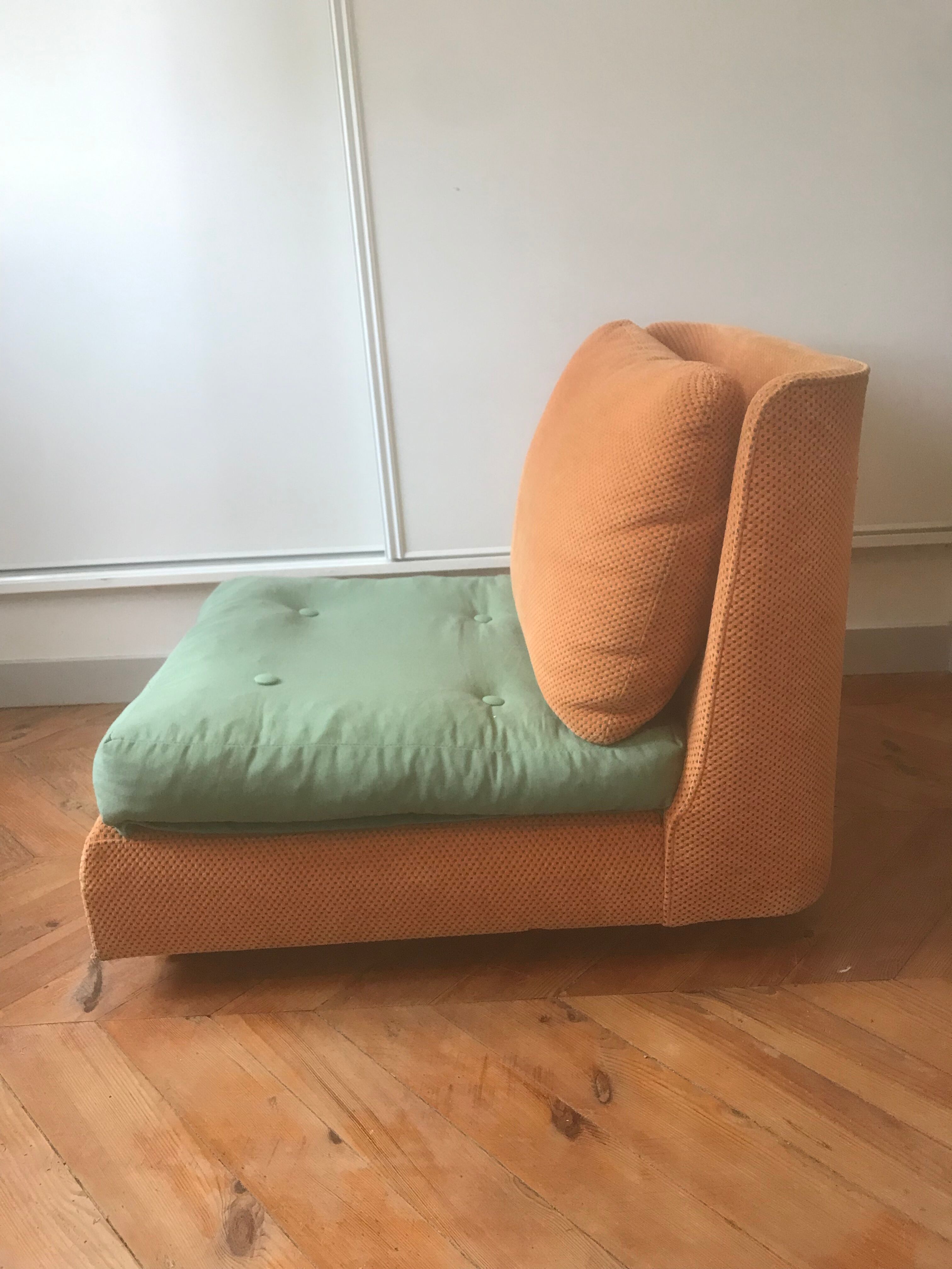 Vintage armchair driver 1970