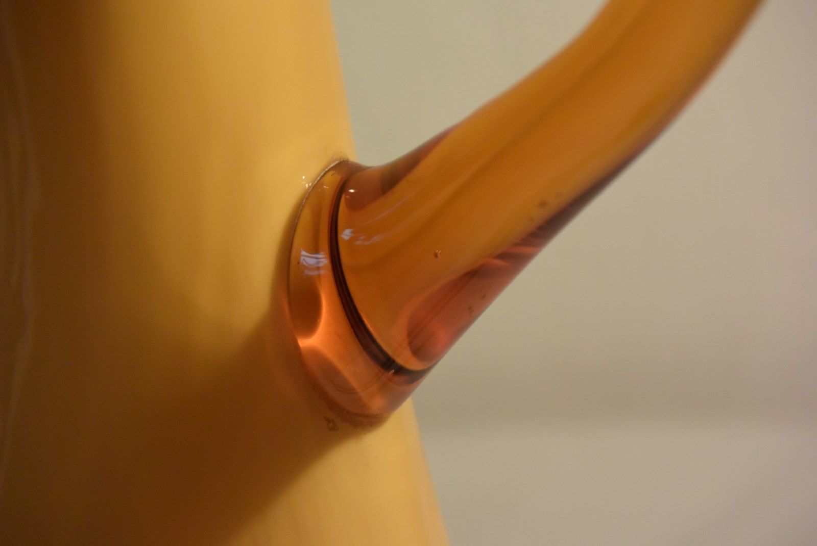 Pitcher orange glass