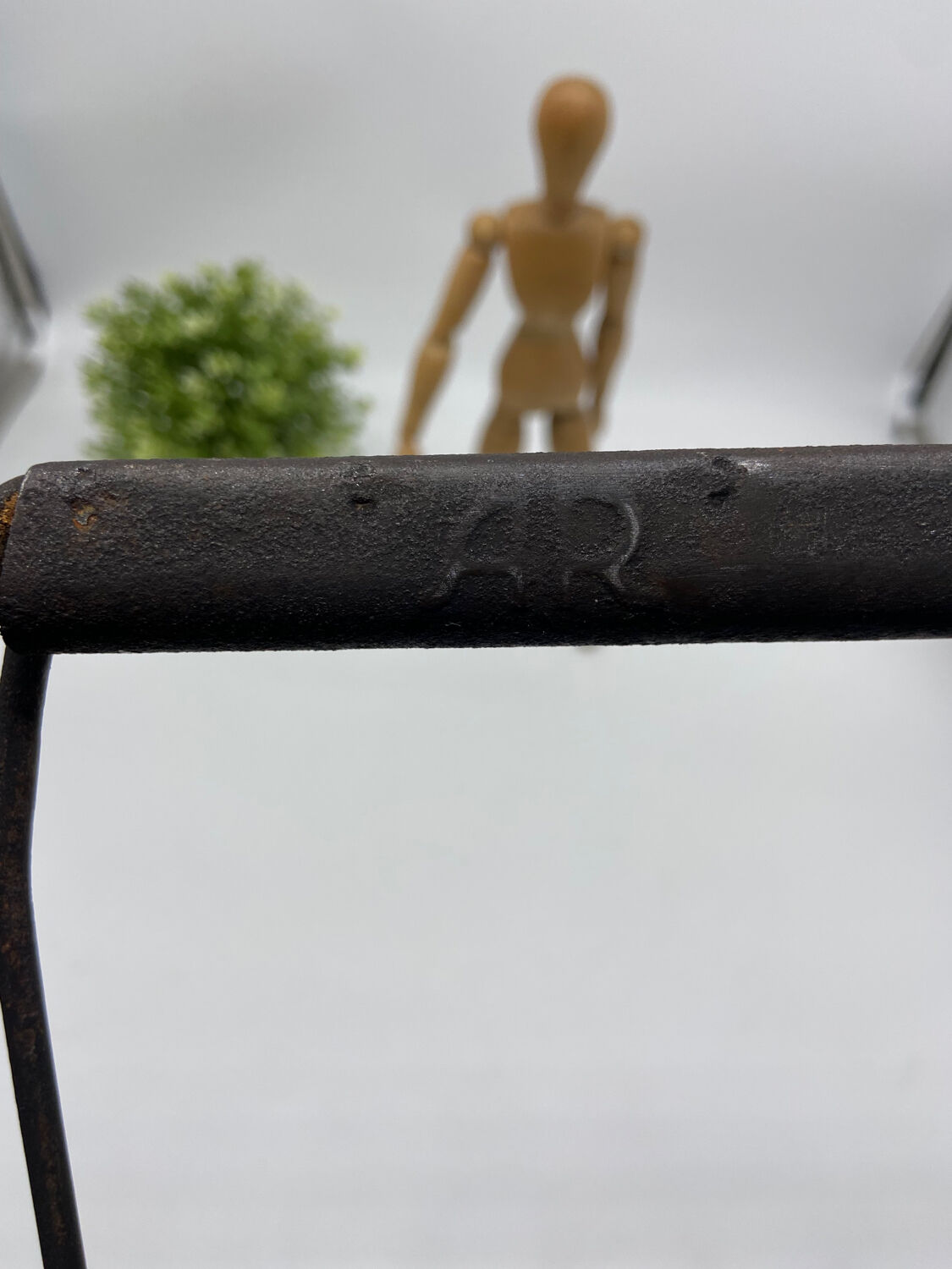 Old metal bottle rack