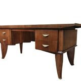Bureau art-deco en palissandre Sanyas et Popot