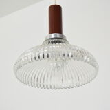 Suspension en verre du milieu du siècle années 1960