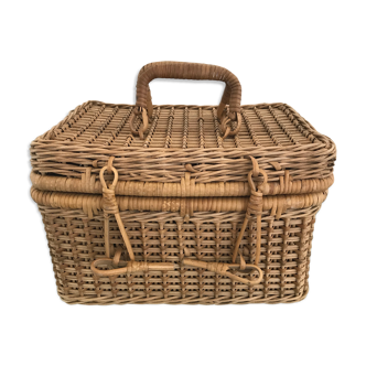 Rattan suitcase