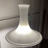 Vintage Scandinavian pendant light "Mandarin" in opaline by Michael Bang for Holmegaard, Denmark 1980s