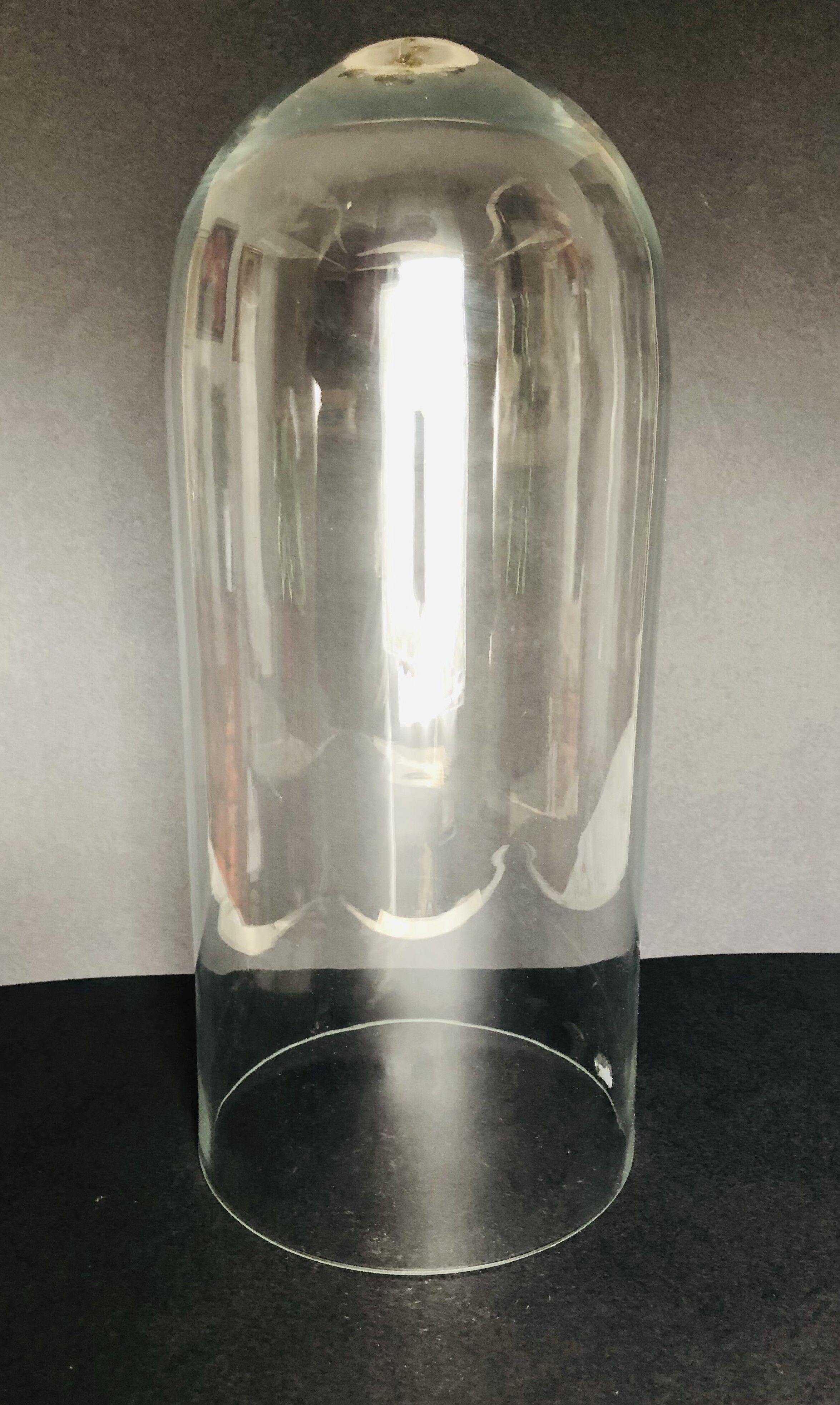 Cylindrical glass globe