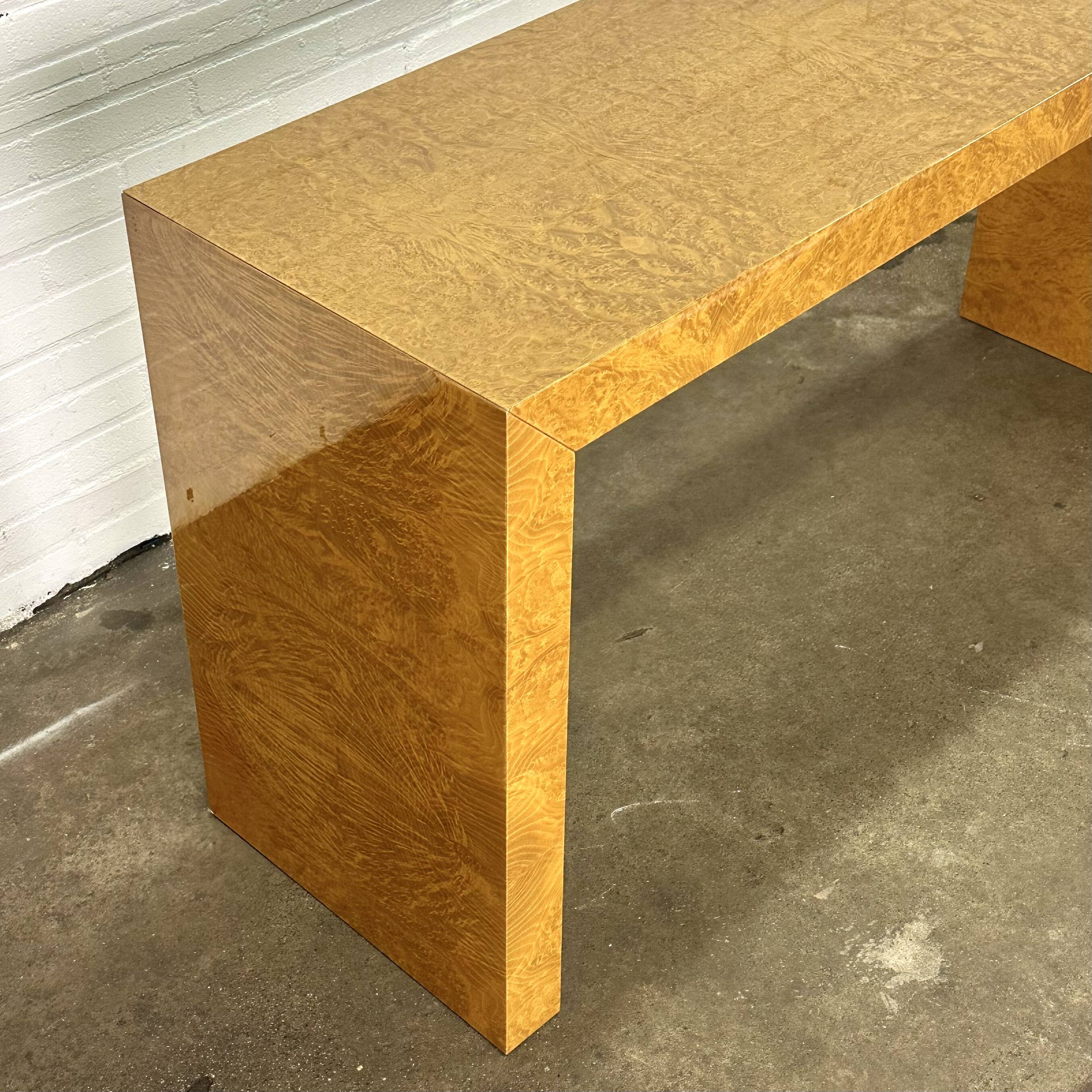 Table console avec bois de ronce de Selva