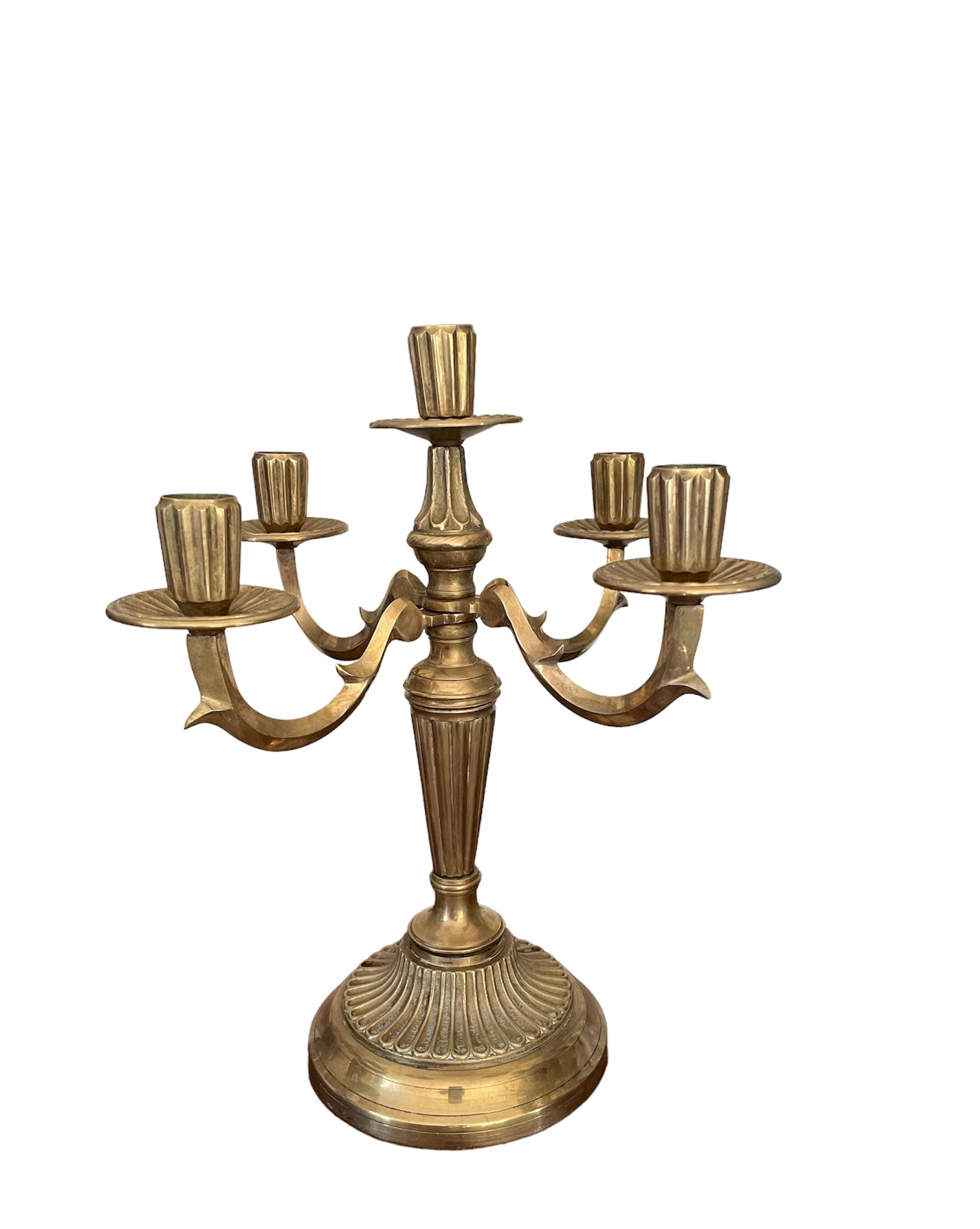 Chandelier en laiton