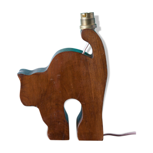 Lampe chat art déco vintage
